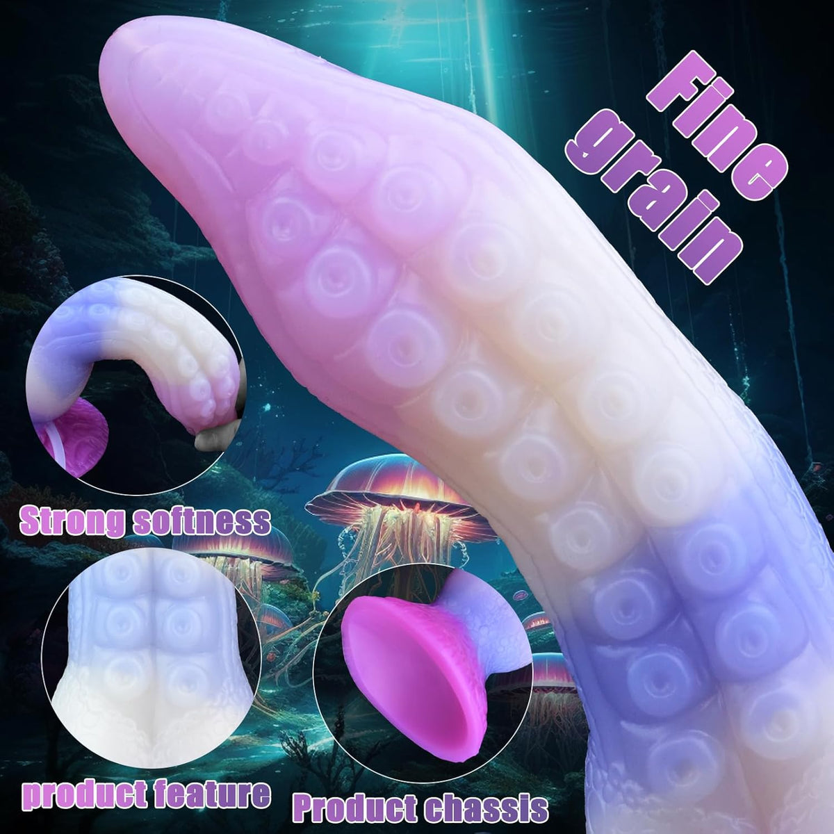 Tentacle Squirting Dildo with Suction Cup  - image 2