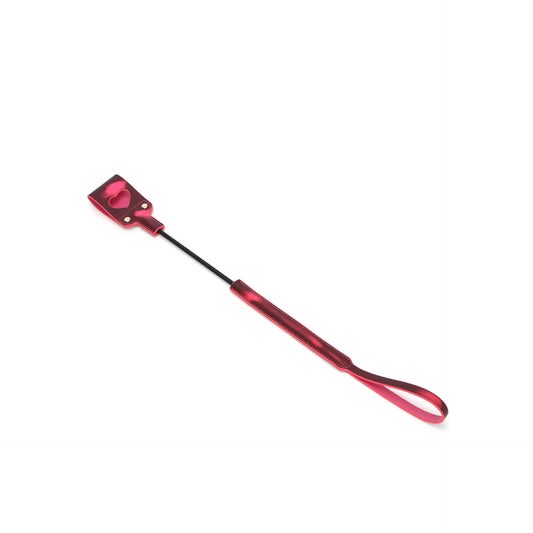 Heart Cutout Leather Whip - 45cm - image 0