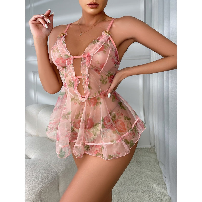 Sexy Short Nightgown - Soft Breathable Sleepwear for Women - image 4