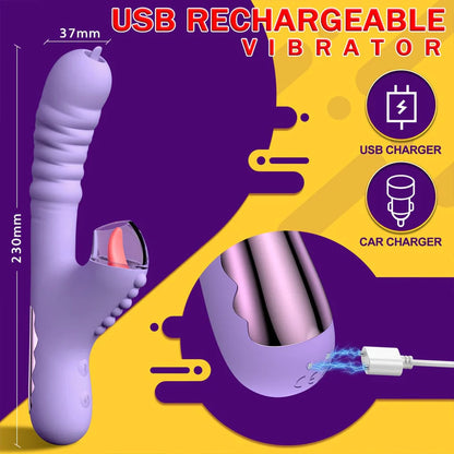 AirRush Thrusting and Licking Vibrator - image 3