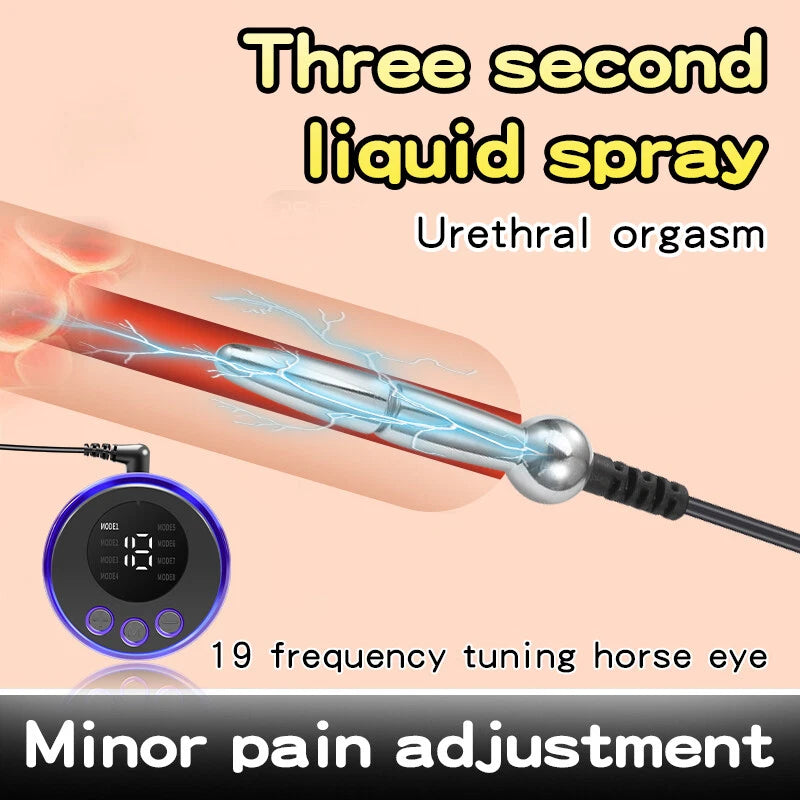 Stainless Steel Electric E-stim Stretcher Urethra Sound Rod - image 7