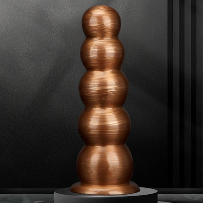 Graduated Beads Anal Plug with Suction Cup - image 2
