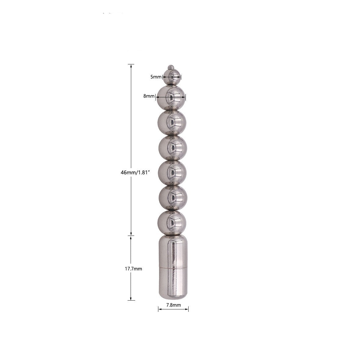 Dominator Urethral Sounds: Bullets - 8mm - image 1