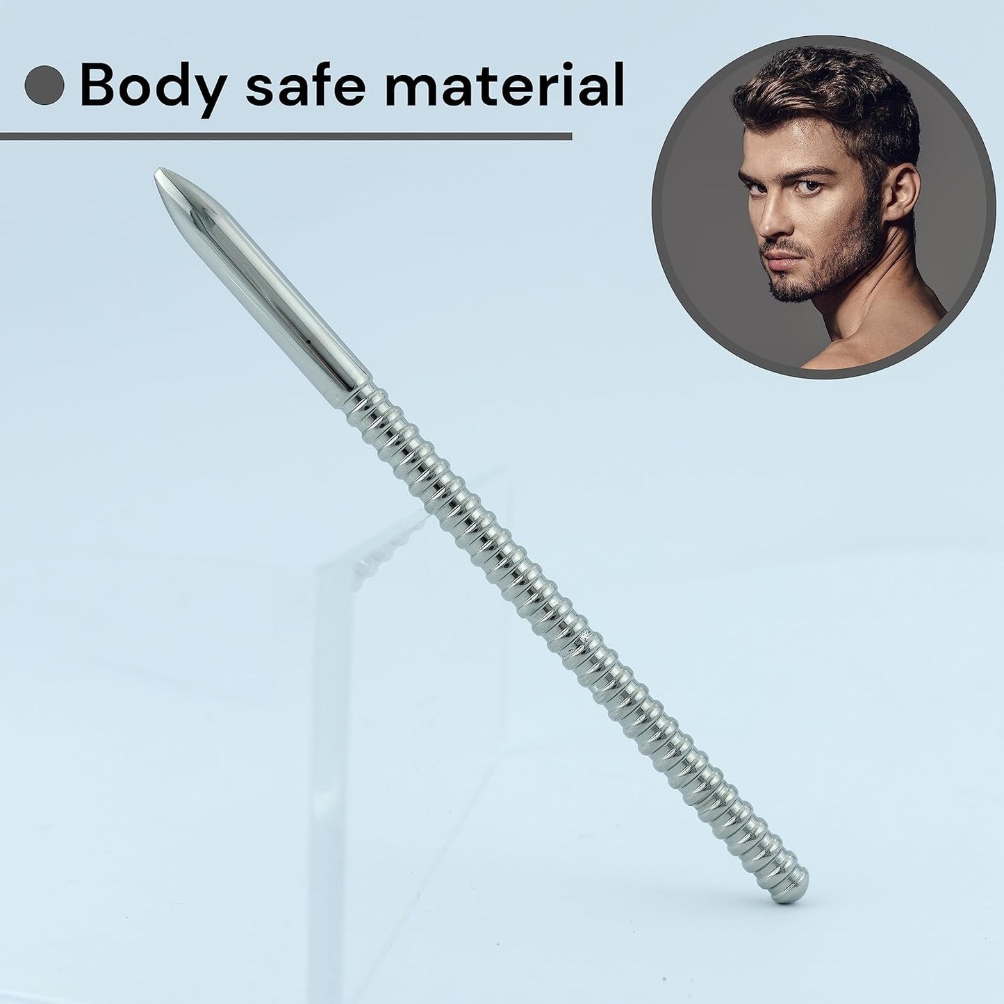 5.9'' X 0.3'' High-quality Stainless Steel Urethral Sound - image 3