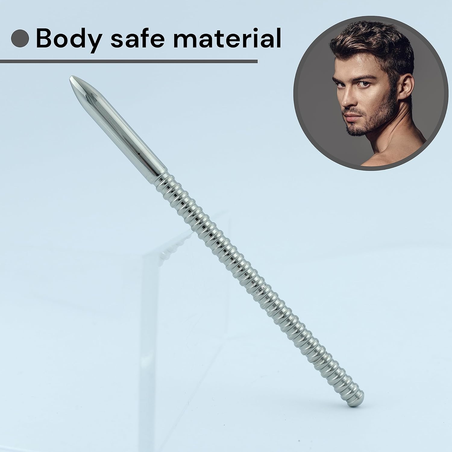 5.9'' X 0.3'' High-quality Stainless Steel Urethral Sound - image 3