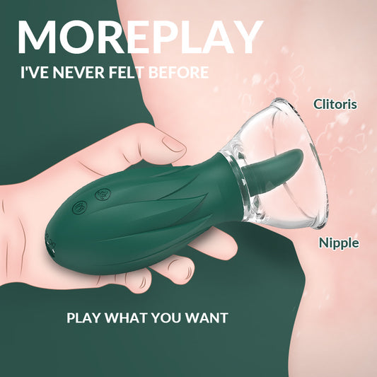USB Charging Clitoris & Nipple Licking Sucking Vibrator - image 1