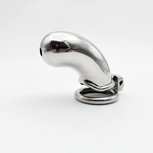 Stainless Steel Long Cylindrical Chastity Cage - image 1