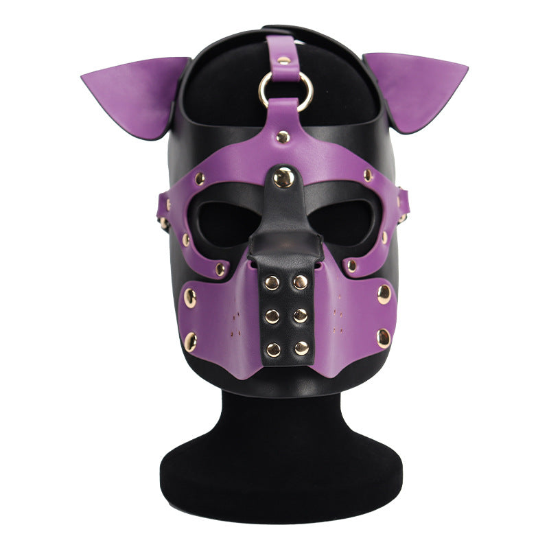 Adjustable Dog Head Shape SM Mask - Purple - image 4