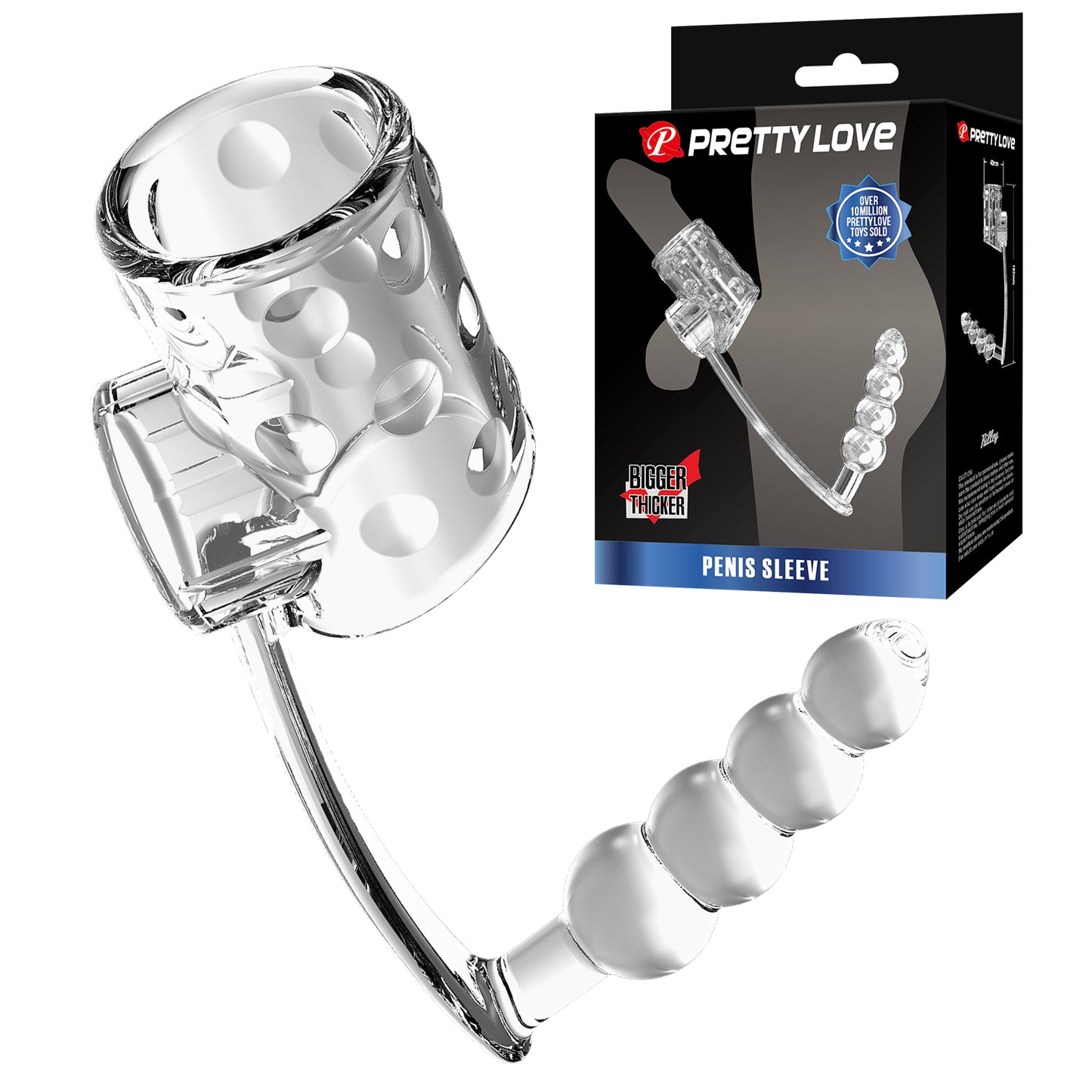 Pretty Love – Wearable Plug With Integrated Ring - Clear - image 4