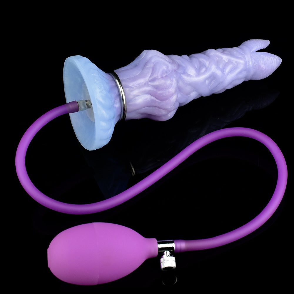 8 Inch Blue Alien Egg-Laying Dildo Silicone Ovipositor Sex Toy - image 4