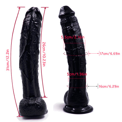 Realistic Silicone Extra Long 12-inches Big Dildo  - image 6
