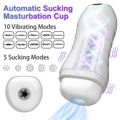 Sucking Blowjob Machine / Vibration Masturbation Cup for Male - image 12