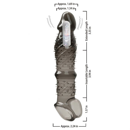 Stretchy Vibrating Spike Sleeve - image 3