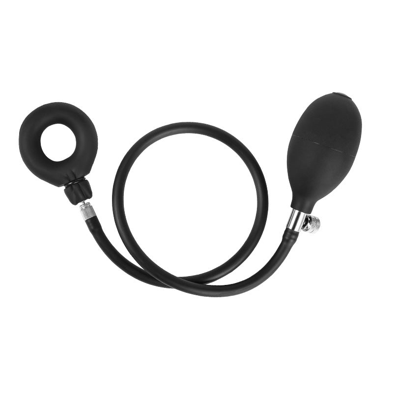 Inflatable Penis Cock Rings Penis Enlargement Penis Exerciser - Black - image 4