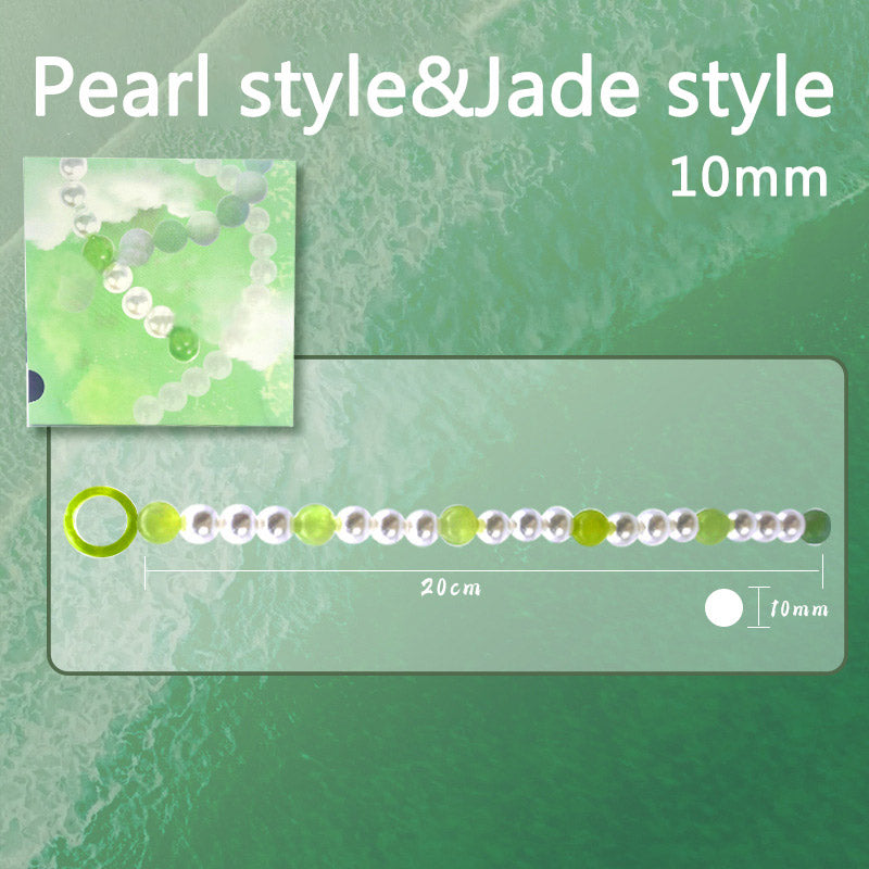 Pearl & Jade Beads Urethral Sound - 10mm - Pearl & Jade - image 2