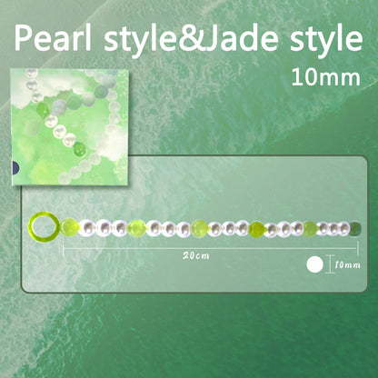 Pearl & Jade Beads Urethral Sound - 10mm - Pearl & Jade - image 2