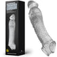 Long and Thick Dragon Cock Sleeve - Transparent - image 0