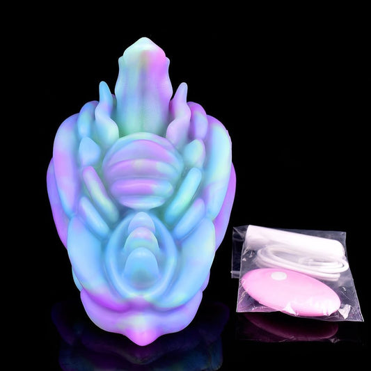 Monster-Inspired Female Grinder – Dual-Action Tongue + Textured Grinding Pad - Silicone - image 0