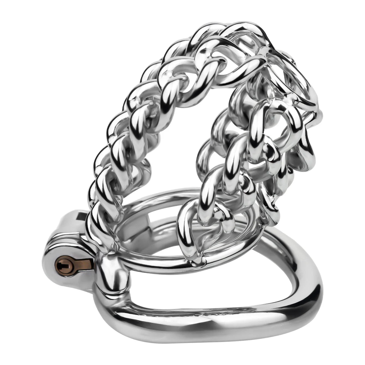 Thick Chainmail Steel Chastity Cage - image 1