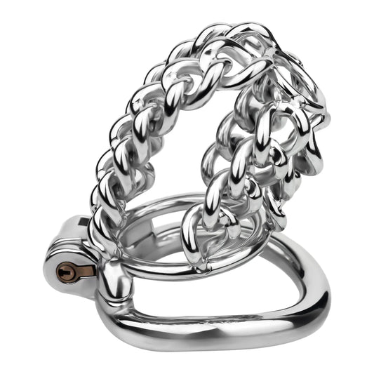 Thick Chainmail Steel Chastity Cage - image 1