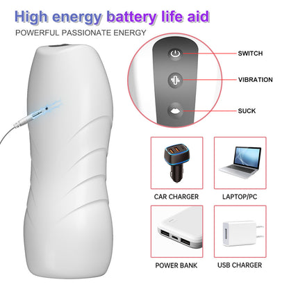 Sucking Blowjob Machine / Vibration Masturbation Cup for Male - image 6
