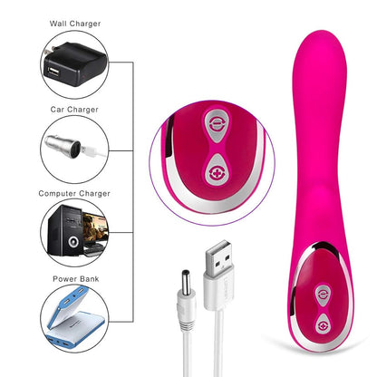 Vibrator-G-Spot-Dildo Clit-Massager-Female-Sex-Toys-Multispeed - image 2
