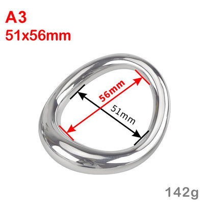 Ergonomic Steel Cock Ring - A3:51x56mmx - image 8