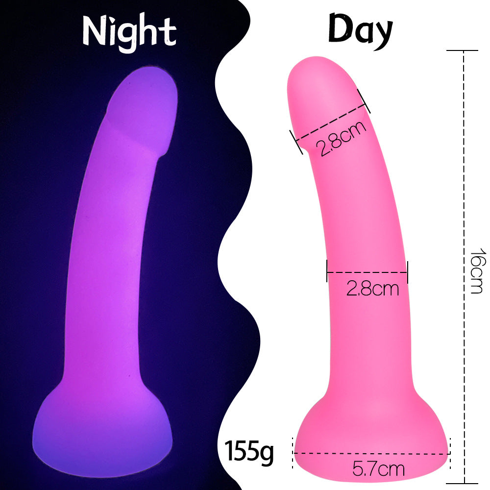 Luminous Silicone Dildo - D - image 5