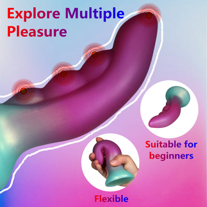 Alien Fantasy Finger Dildo – 6.3” Silicone Gradient Anal & Vaginal Toy with Suction Cup - image 4