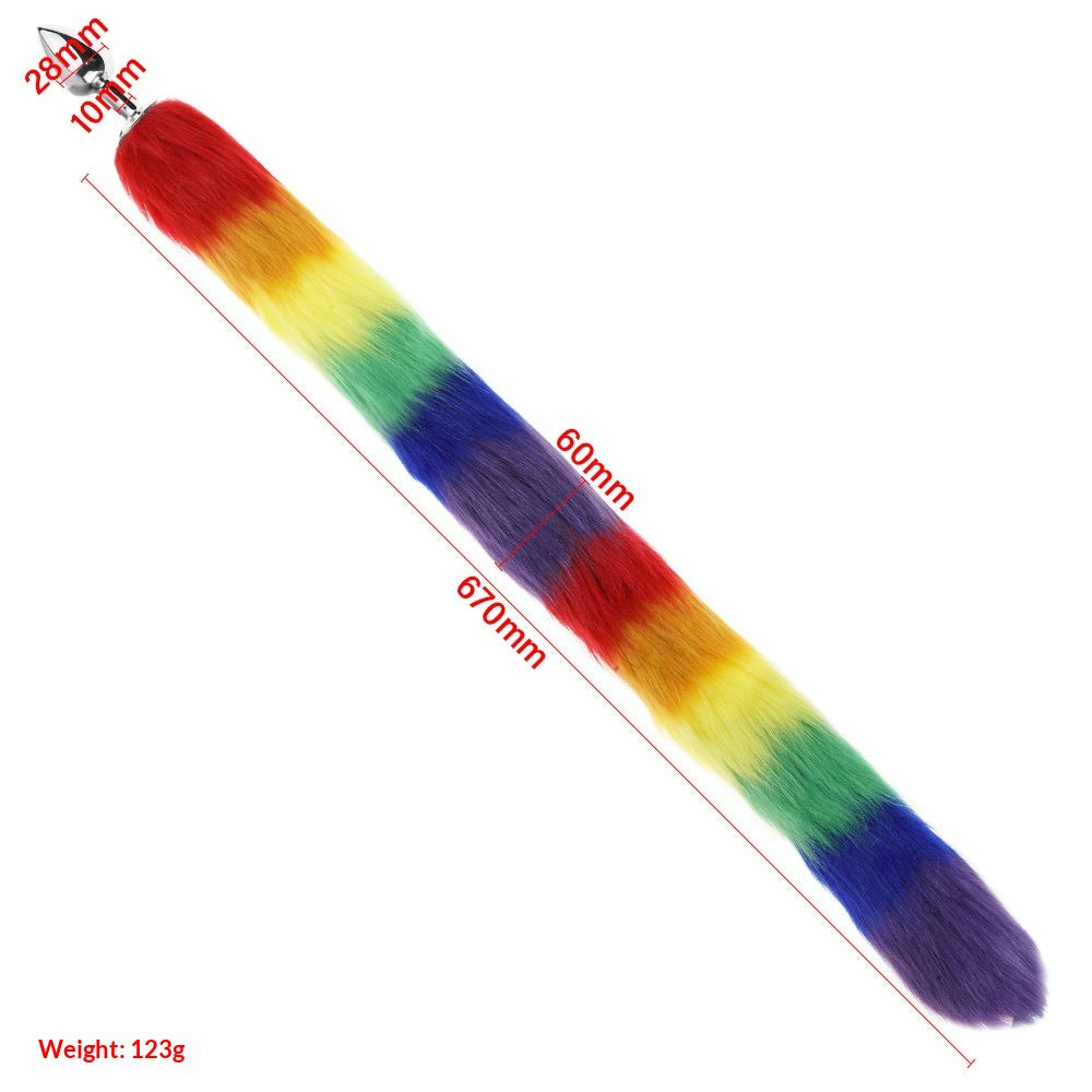 26.38'' Slim Fox Tail Butt Plug – 1.10'' - image 0