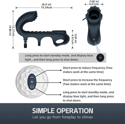 Dual Vibrating Penis Sleeve - image 6