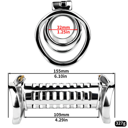 LustLink Duo Stainless Steel Locking Cock Ring - image 4