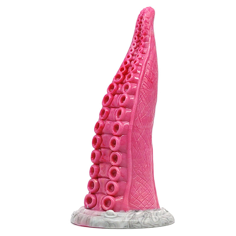 Octopus-Shape-Fantasy Tongue Realistic Dildo - Rose - image 3
