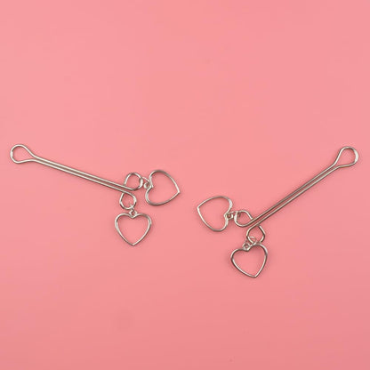 Silver Heart Nipple Ring - image 0