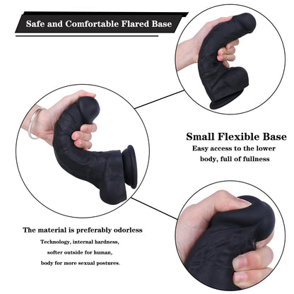 Realistic Veined Silicone Dildo - image 12