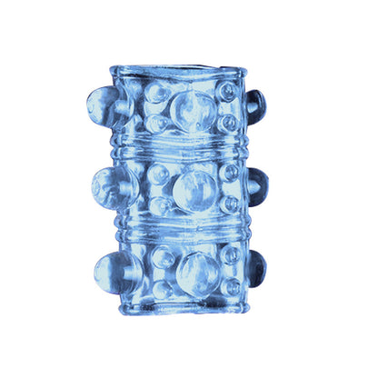 Silicone Cock Sleeve Penis Ring - Blue - image 0