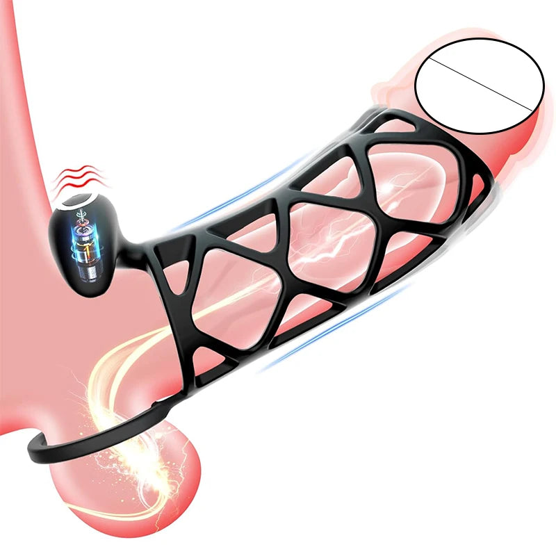 Vibrating Sleeve for Penis with Remote - image 0