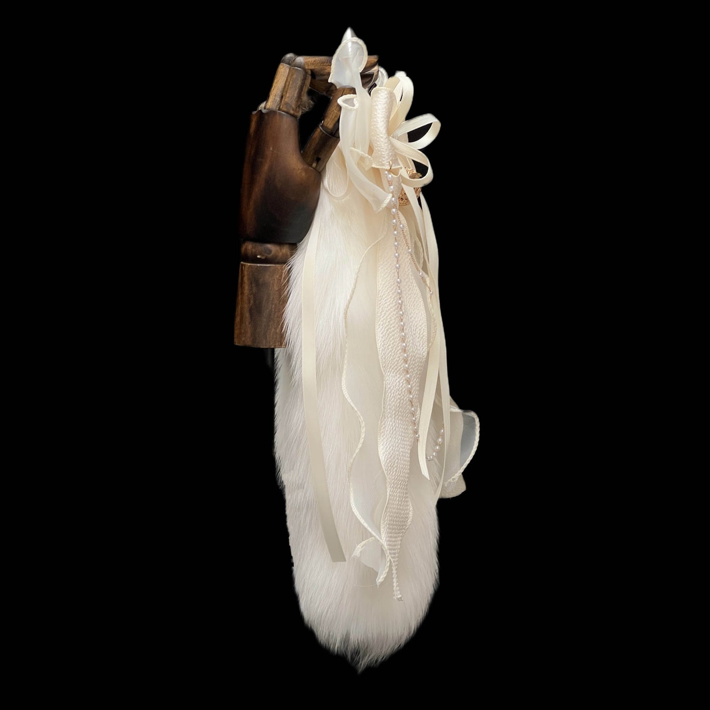 Luxury Fox Tail Plug Set – 15.7" Plush Tail With Pearl Chain & Interchangeable Plug Heads - image 9