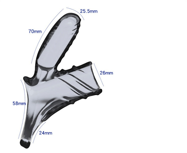 Vibrating Penis Sleeve Erection Ring with Bumps  - Spiral Texture - image 9