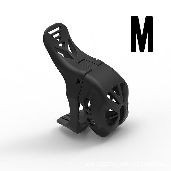 Swallow Tail Chastity Cage - B - Black - M - image 18