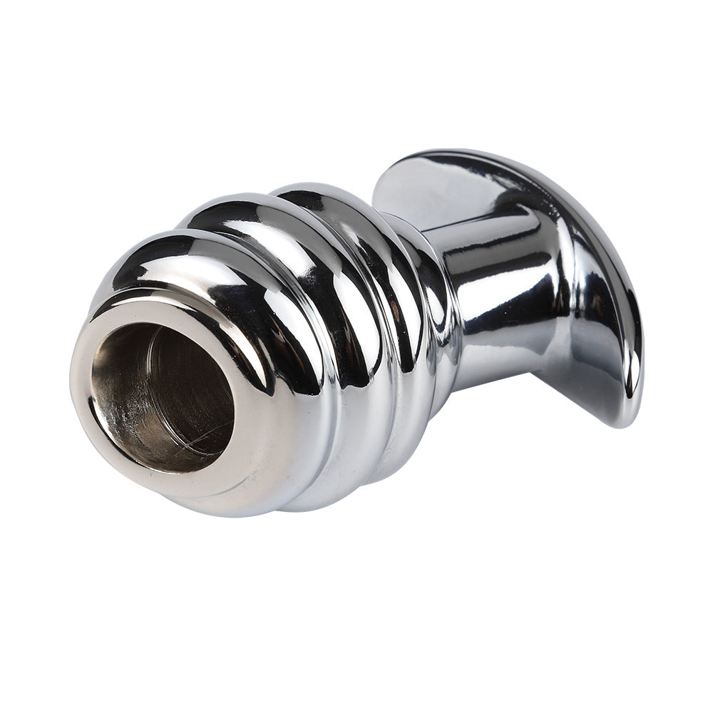Hollow Ribbed Anal Plug - image 3