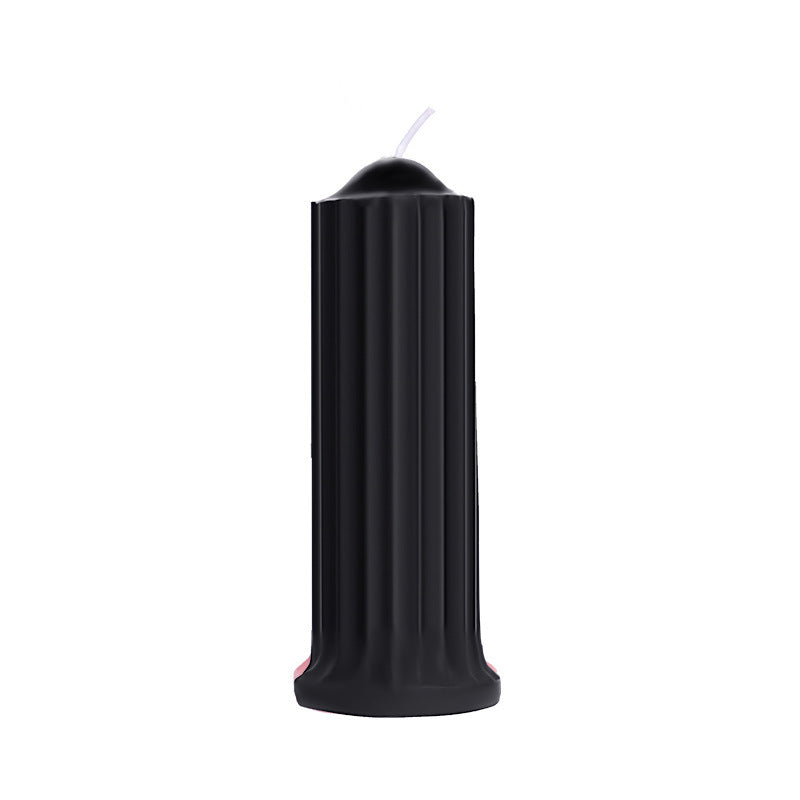 Low Temperature Candles SM Wax Dripping - Red Pillar Candle - image 1