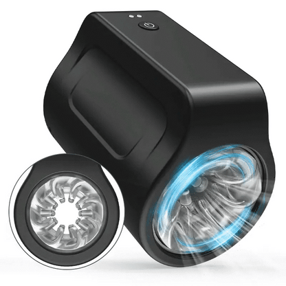 Roating King – 7 Powerful Rotating Modes Male Masturbator - Black - image 0