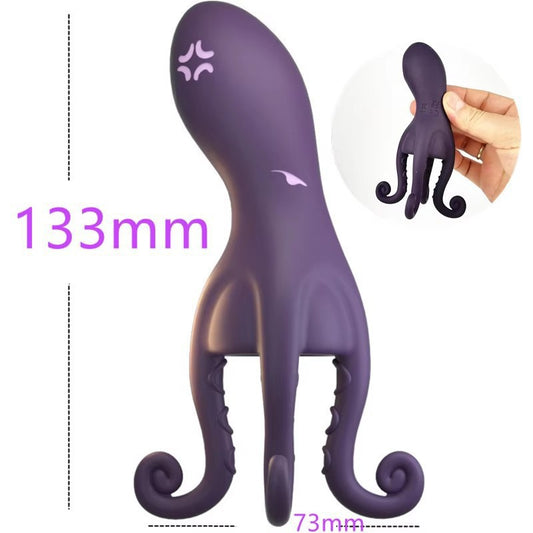 Deep-Thrust Penis Massager – Silicone Tentacle Toy with Locking Ring & Hands-Free Play - image 1