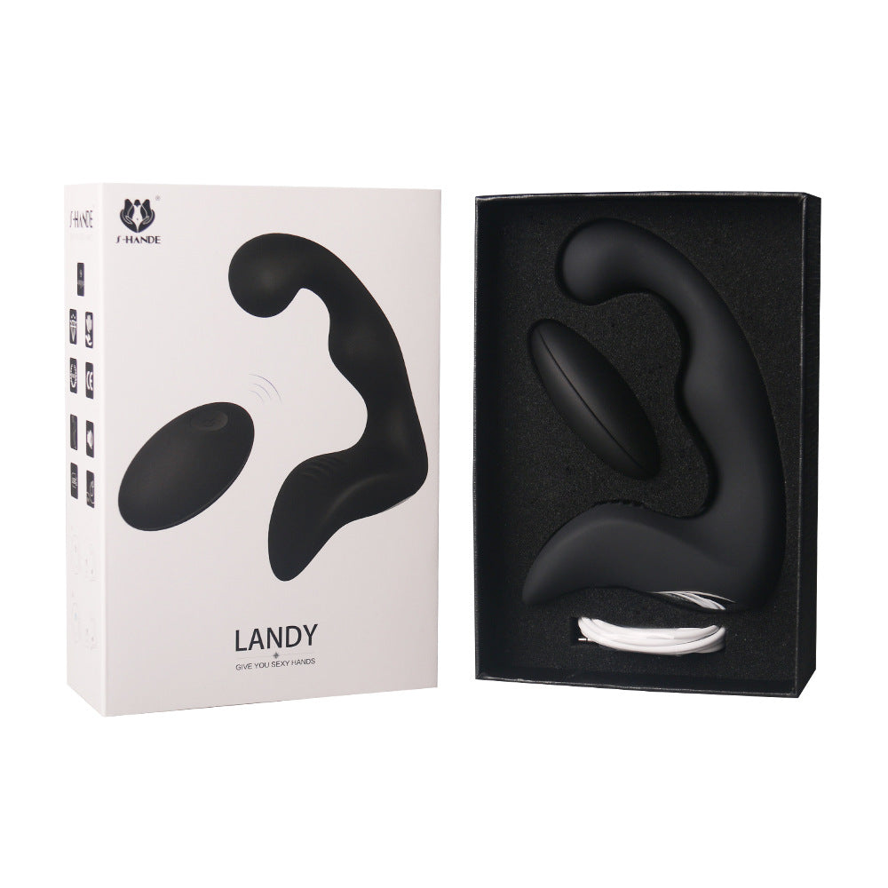 Vibrating Prostate Massager & Wireless Silicone Anal Vibrator - Black - image 0