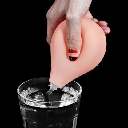 Ealistic Suction Cup Dildo With Squeezable Bulb - image 7