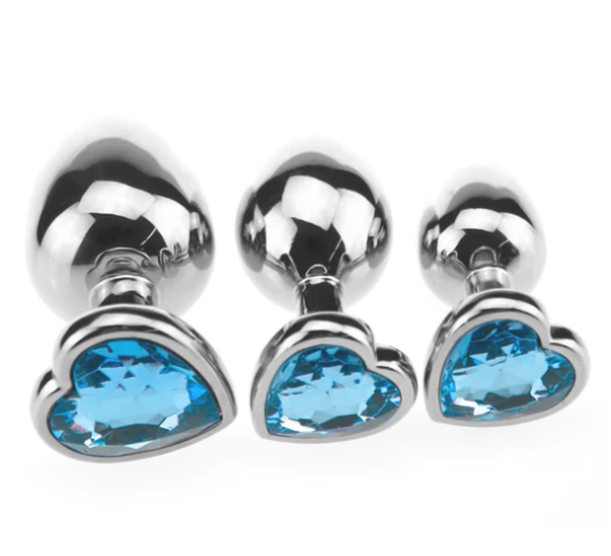 Candy Love Anal Butt Plug - Blue-large - image 3
