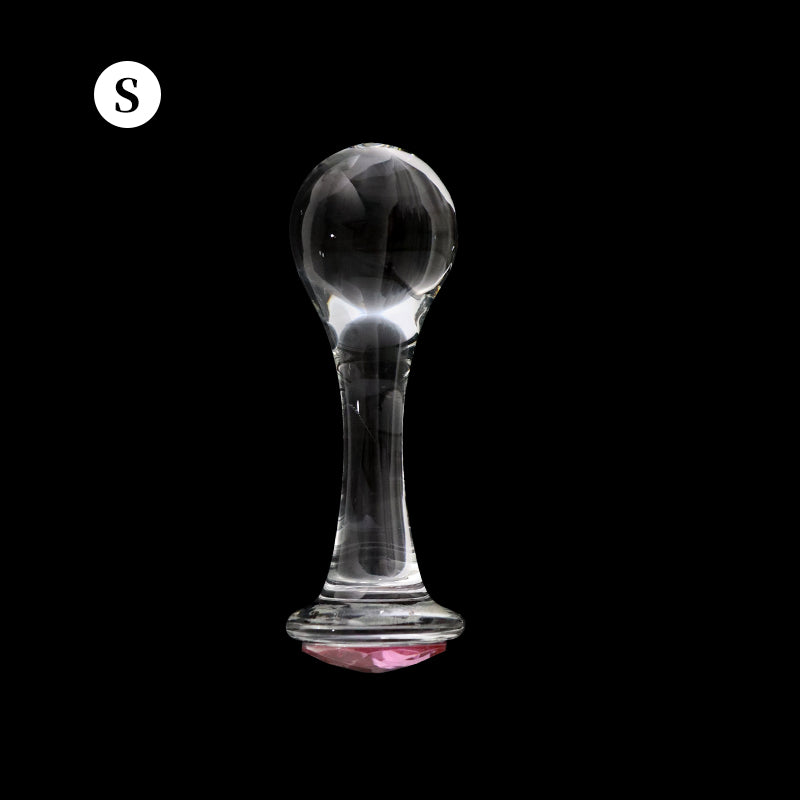 Crystalglow Glass Pleasure Anal Plug - S - image 11