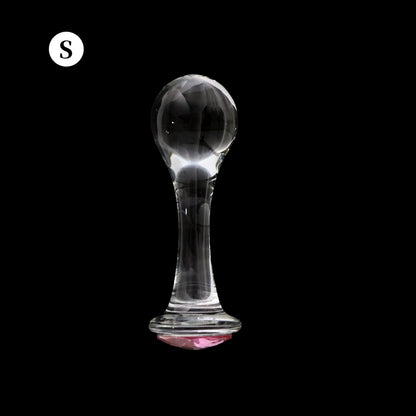 Crystalglow Glass Pleasure Anal Plug - S - image 11