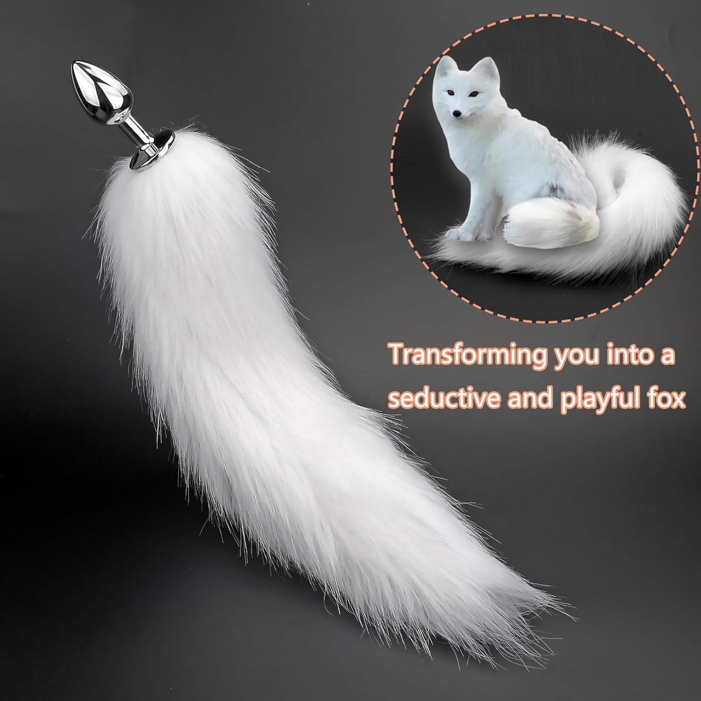 Luxe Fox Tail Stainless Steel Anal Plug - image 0